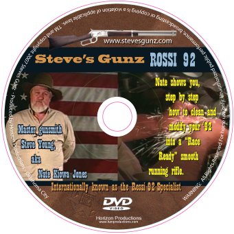 Steves Gunz - Rossi 92 DVD Disc Label